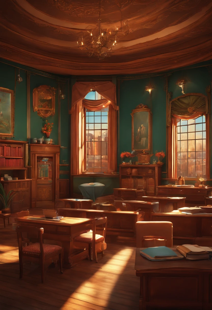 classrom, caatoon, animed