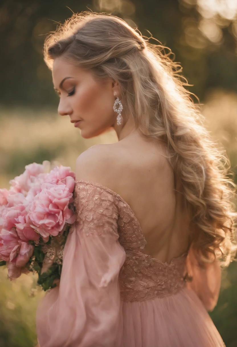Very pretty 24 year old girl, Realistisch, Trinkt milch, Milk runs over her body, Knappe Kleidung in Pastell pink und Pastell blau, Pinke realistische haare, Beautiful hair, Braune Augen, beautiful realistic eyes