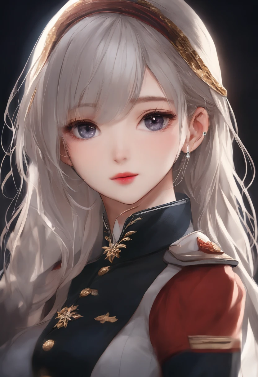 8K, Best Quality, 1girl, (skindentation), Night, (Dark), Clear Background Indoors, (People), Beautiful Bangs, Gorgeous,, (Clothing and Uniform:1.3),Soft Lighting, Attractive, Dark Room, (Mouth Closed:1.2, Beautiful Eyes, Detailed Eyes, Detailed Iris, Beautiful Lips, Beautiful Nose, Beautiful Face),(Primary Colors:1.5)