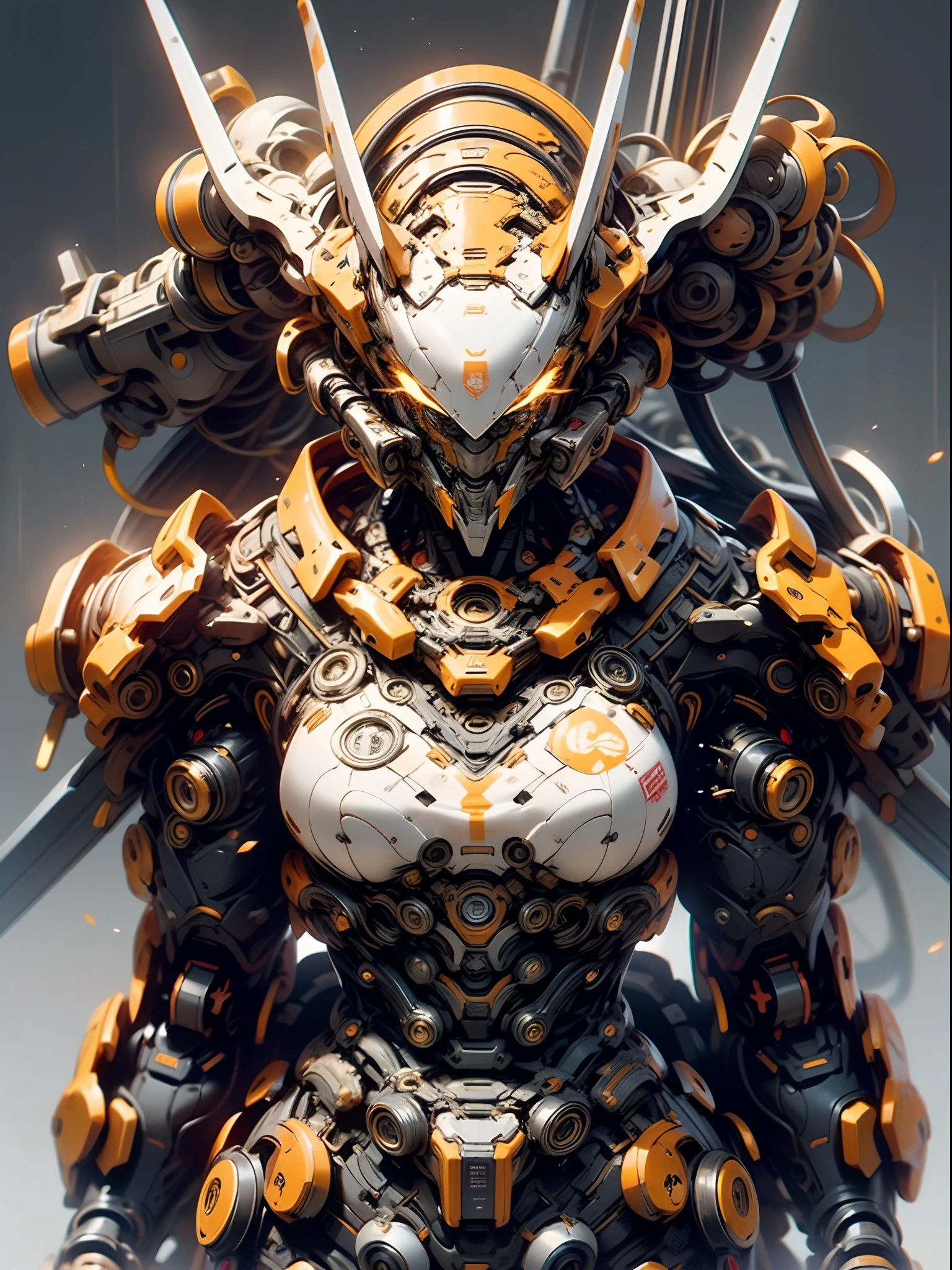 Mechanical steampunk-style mecha girl, made from mechanical parts, (mecha body), (mecha limbs), ((detailed face)),  ((looking at camera)), gears and cogs, insane detail, ((dynamic pose)), cinematic lighting, steampunk background.