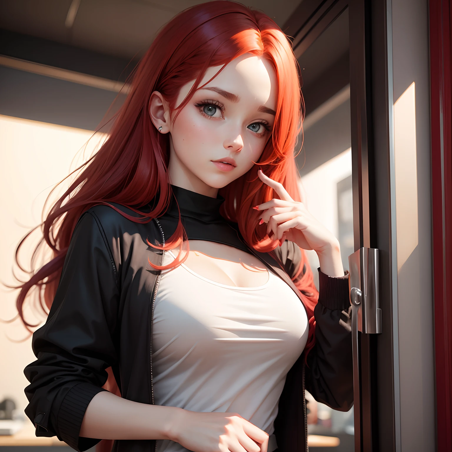 born, One girl, alone, colorful, (masterpiece, Highest quality:1.3), (Absurd:1.3), walking, Carrying a luxury handbag, Realistic,
(Detailed skin:1.3, Detailed face:1.3),
Sharp focus, delicate, (Mature Woman:1.2),
(Huge breasts:1.4, Thick thighs:1.2, narrow :1.1), A light smile,
(big_eye:1.2, brown_eye), red_eyehadow, Pink Lips,
(Straight hair), View your viewers, Open cardigan and (Light grey cotton V-neck midi dress:1.2), Gold metal earrings, , diamond_(necklace),
garden, English text, Day, Sunlight on the face,
