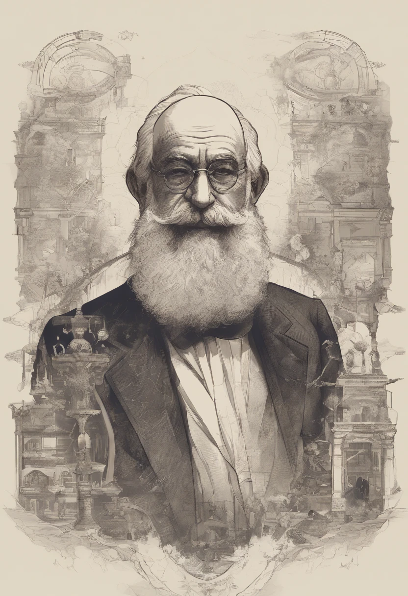 Fritz Perls em estilo sketch