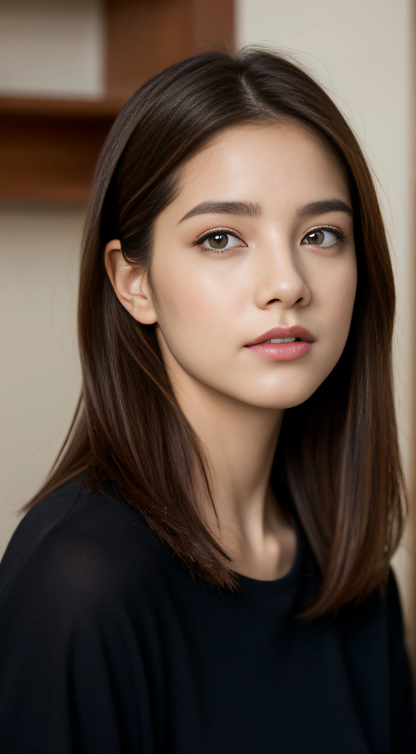SFW Barbara Palvin、Modelos de Instagram, 8k, Foto RAW, alta calidad, realista, Luz natural, Luz de relleno facial, cuerpo completo, 21 Year Old Woman, cabello negro, cabello rizado, ojos negros, Small head, Forma perfecta del pecho, Hermosos ojos, Cara real, piel real, piel texturizada, erotic, pantys, molestar