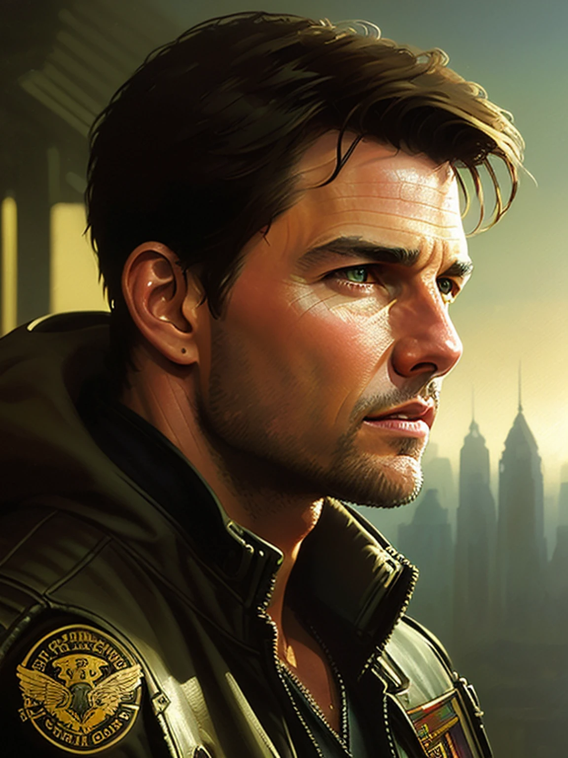 Tom Cruise from Top Gun, vhs effect, (poster:1.2),poster on wall, nostalgia, movie poster,
(skin texture), intricately detailed, fine details, hyperdetailed, raytracing, subsurface scattering, diffused soft lighting, shallow depth of field, by (Oliver Wetter)
professional majestic oil painting by Ed Blinkey, Atey Ghailan, Studio Ghibli, by Jeremy Mann, Greg Manchess, Antonio Moro, trending on ArtStation, trending on CGSociety, Intricate, High Detail, Sharp focus, dramatic, photorealistic painting art by (greg rutkowski:1.4), bokeh