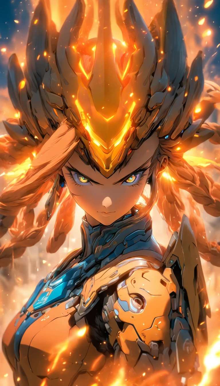 Estilo chino,Q version of the sci-fi warrior girl,lindo y lindo,Armadura de guerrero de StarCraft,Armas enormes,Abriendo fuego,Towards me,wasteland,cuerpo completo como,mancha,Meticulous portrayal,Profundidad de campos,8k,A high resolution,tmasterpiece,Hermosos fondos de pantalla,alta calidad,Alto detalle,s la cara perfecta,OC renderizado,desenfoque backgroun