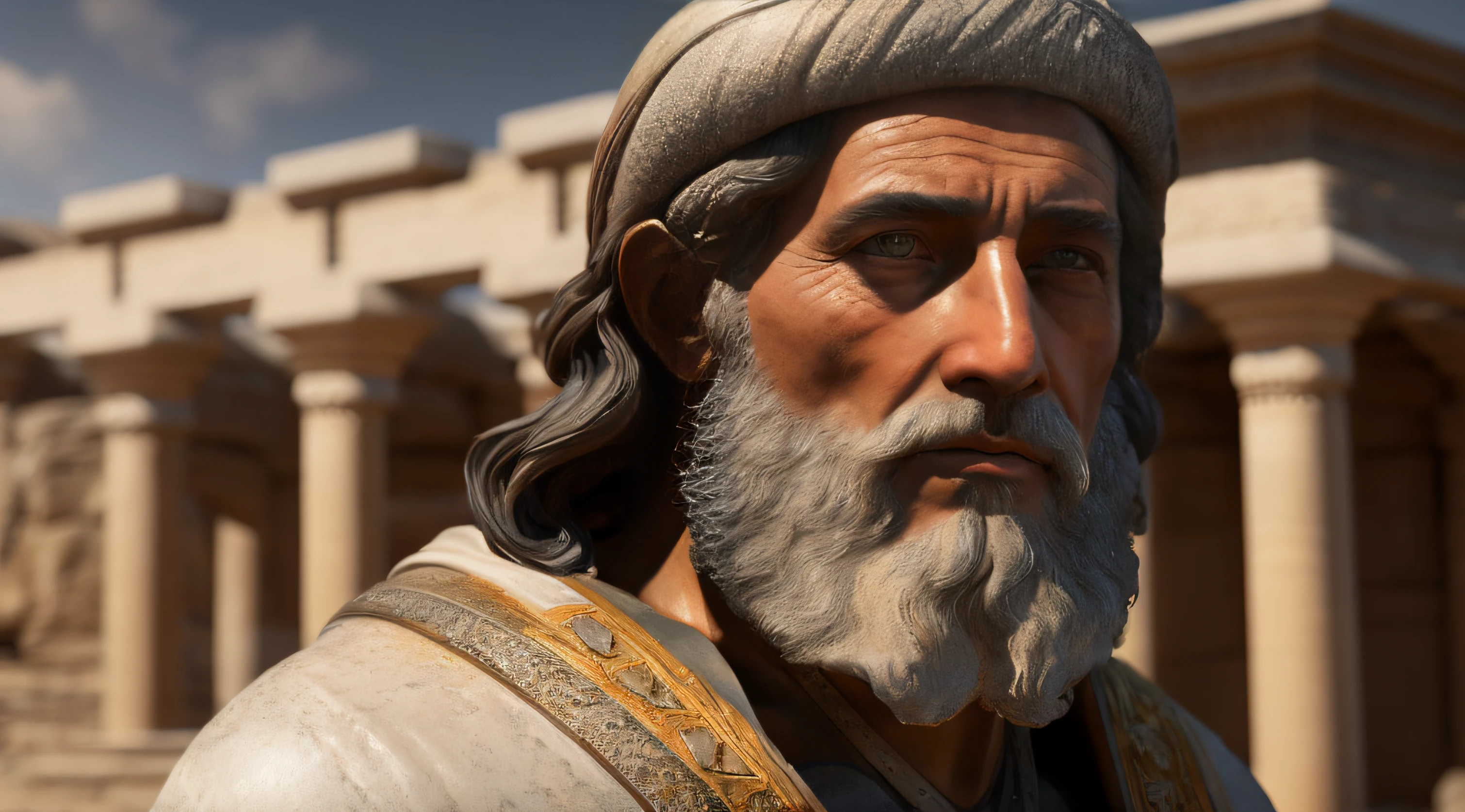 Ancient Israel、1st century、Bible Writer、in 8K、Raw photography、top-quality、​masterpiece:1.5、ultra-lightweighthigh-resolution、Photorealsitic:1.5、ciinematic light、soft volumetric lighting:1.5、realisitic、Photorealsitic:1、Detailed skin、profetional lighting、a picture、foco nítido、detaileds、profetional lighting、photon maping、detailed and intricate environment、ighly detailed、top-quality、Artistic photography、photorrealistic concept art、soft natural volumetric cinematic perfect light、Midjourney、Detailed hand、
