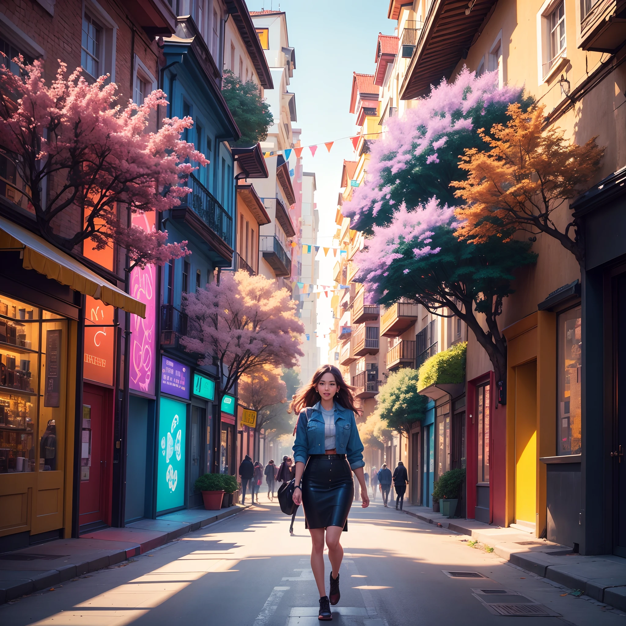 best quality,highres,ultra-detailed,realistic:1.37, colorful, vibrant colors, carefully curated lighting, portraits, freedom, people living their lives to the fullest, diverse individuals, joyful expressions, bustling city streets, vivid street art, stunning architecture, nature in full bloom, breathtaking landscapes