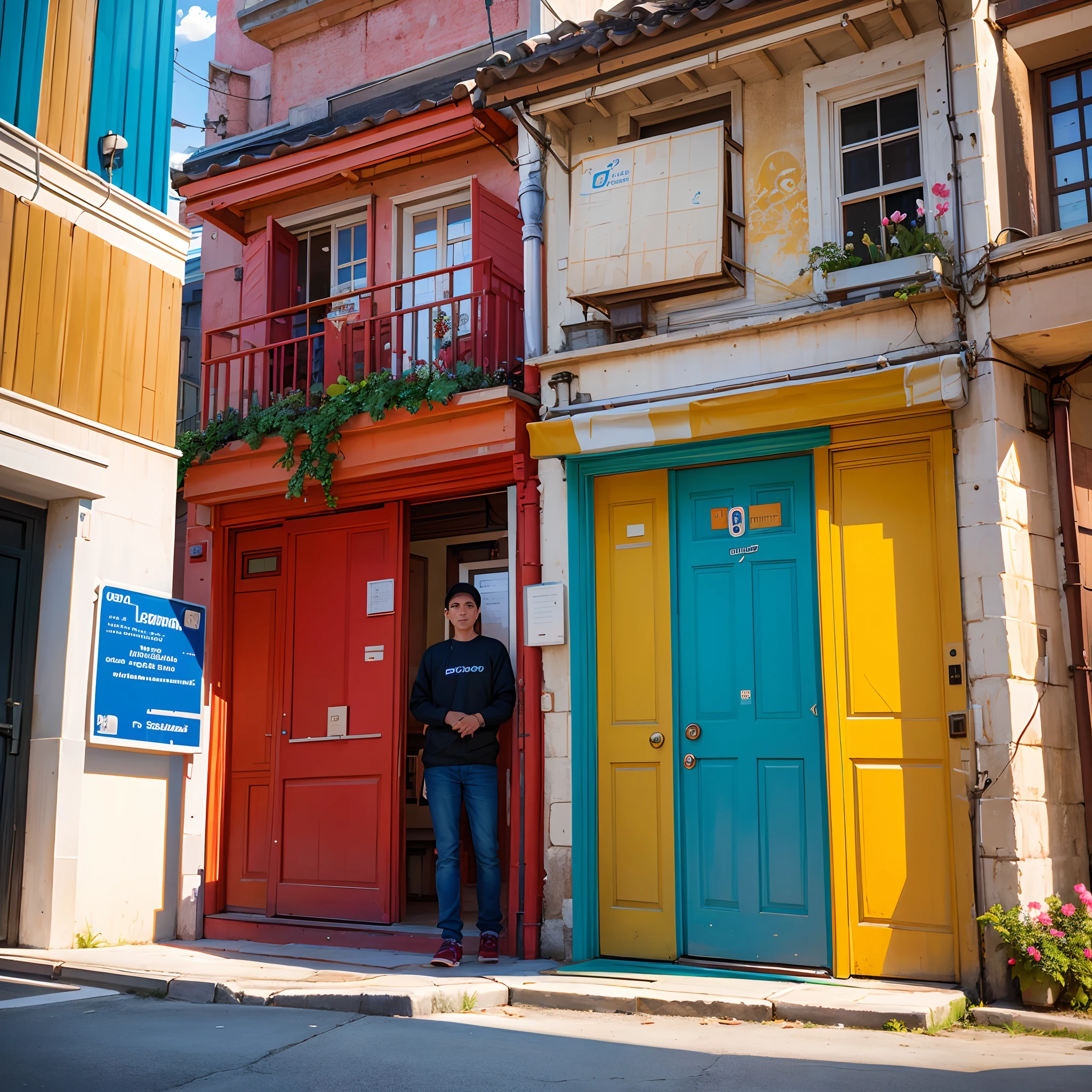 La mejor calidad,Altas Resoluciones,Ultra detallado,realista:1.37, De color, colores vibrantes, Carefully selected lighting, Retratos, libertad, People who live their lives to the fullest, Individuos diversos, expresiones alegres, bulliciosas calles de la ciudad, Vivid street art, Arquitectura impresionante, Nature in full bloom, Paisajes impresionantes