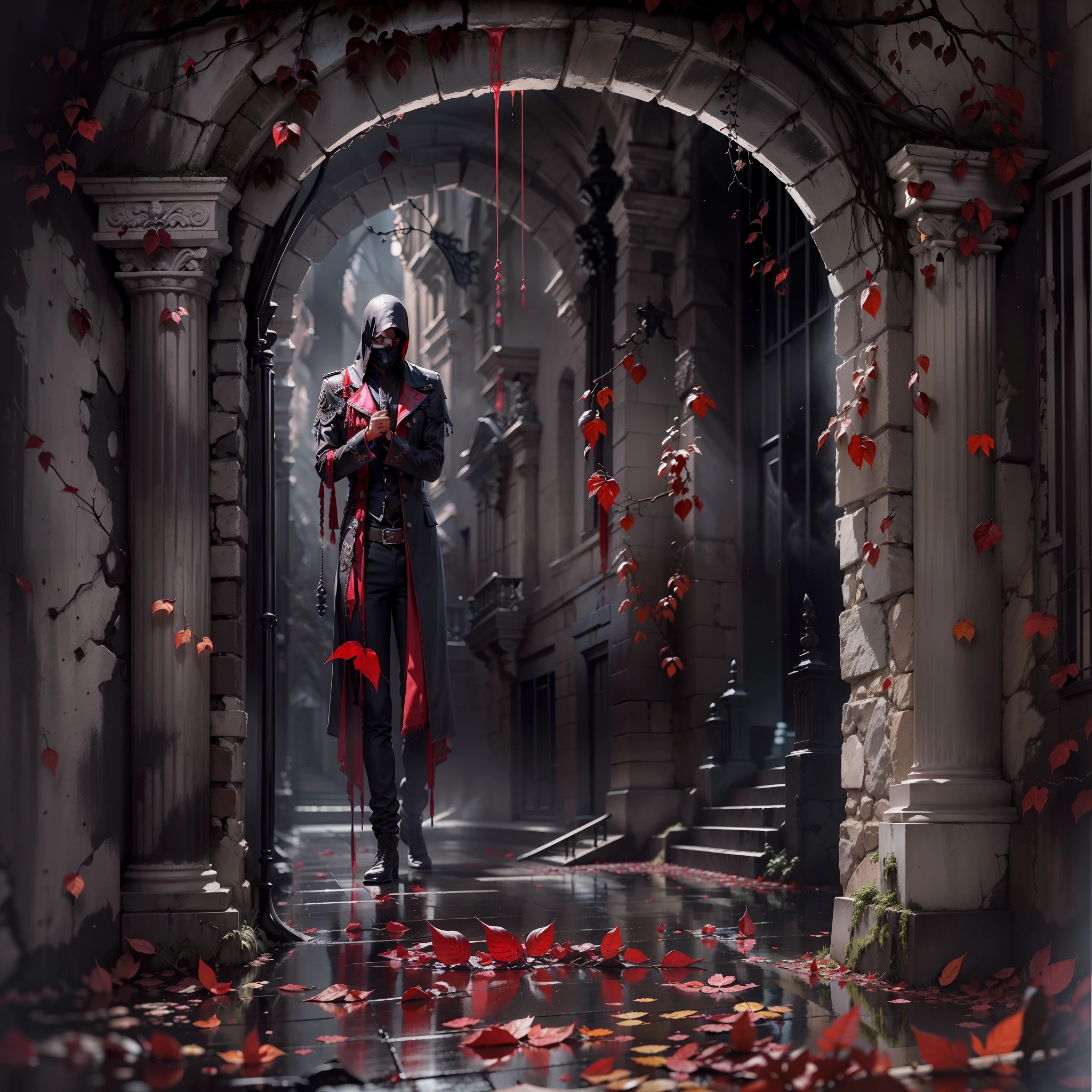 (La mejor calidad,Ultra detallado,realista:1.37),espada sangrienta,acero brillante,bordes afilados,gotas de sangre en cascada,dark and ominous atmosphere,Pasillo macabro,moody lighting,salpicaduras de sangre,Sombras espeluznantes,Arma espantosa,Arma mortal,Aura siniestra,apariencia amenazante,Gore y brutalidad,agarre tendinado,Horror aesthetics,goteo rojo,escena inquietante,Forbidden atmosphere,vibraciones ominosas,Silencio ominoso,surreal imagery,empapado en sangre,gleaming crimson,Arma aterradora,Presencia aterradora,Obras de arte macabras,visual de pesadilla,Sombras que envuelven la hoja,Tonos oscuros,tranquilidad interrumpida,creepy feeling,Gothic setting,Ominous energy,Silencio sepulcral,Arma sobrenatural,Arma sanguinaria,Destino ominoso,Envuelto en la oscuridad,Ominous anticipation,Ambiente premonitorio.