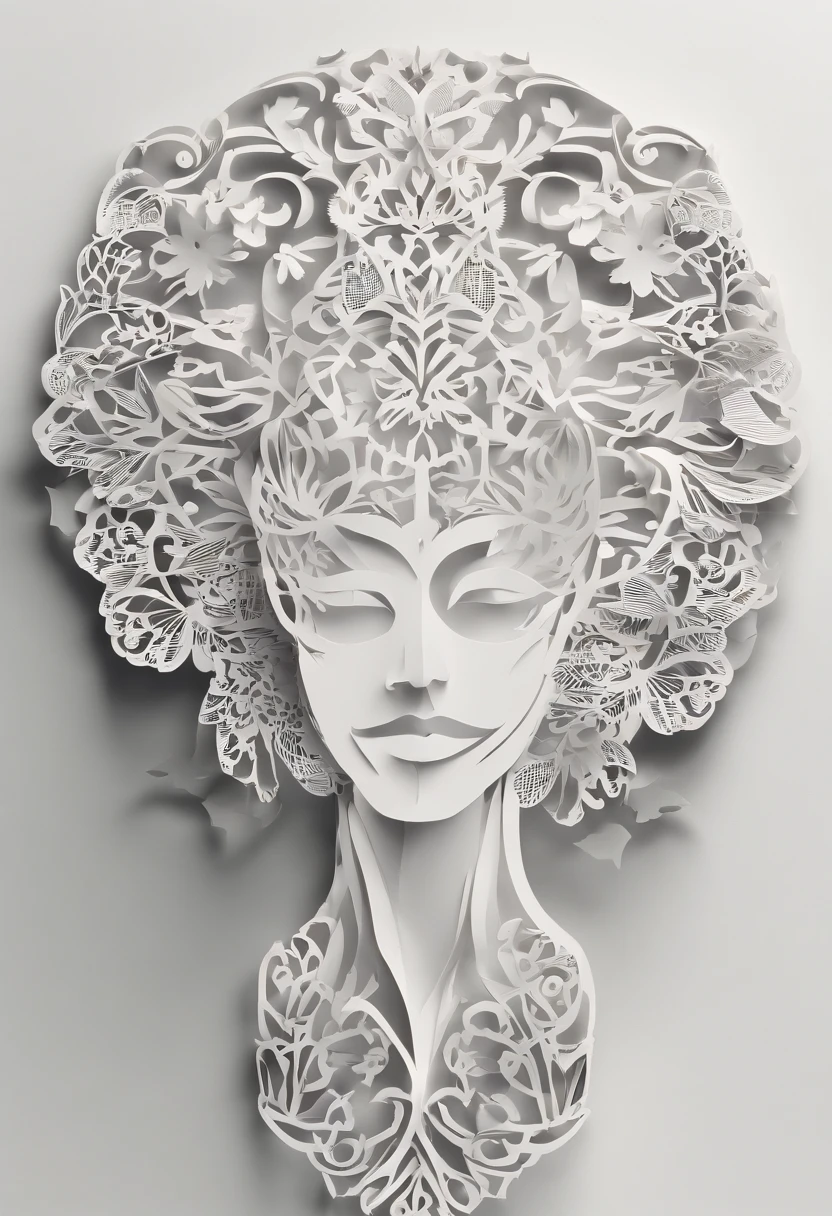 human head shape from side, logo