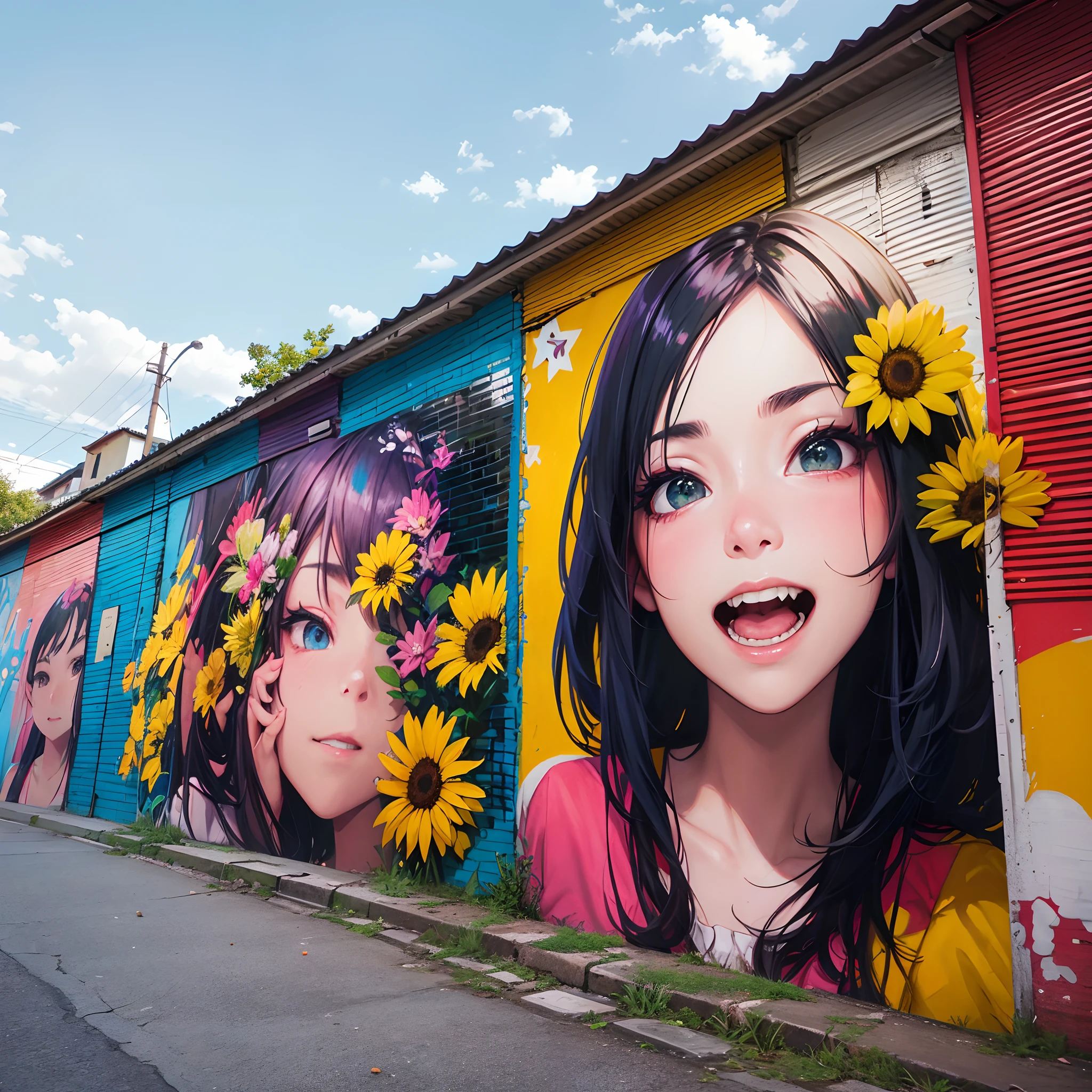 La mejor calidad,Altas Resoluciones,ultra detallado,realista:1.37, De color, colores vibrantes, Carefully selected lighting, retratos, libertad, People who live their lives to the fullest, Individuos diversos, expresiones alegres, bulliciosas calles de la ciudad, Vivid street art, Arquitectura impresionante, Nature in full bloom, Paisajes impresionantes