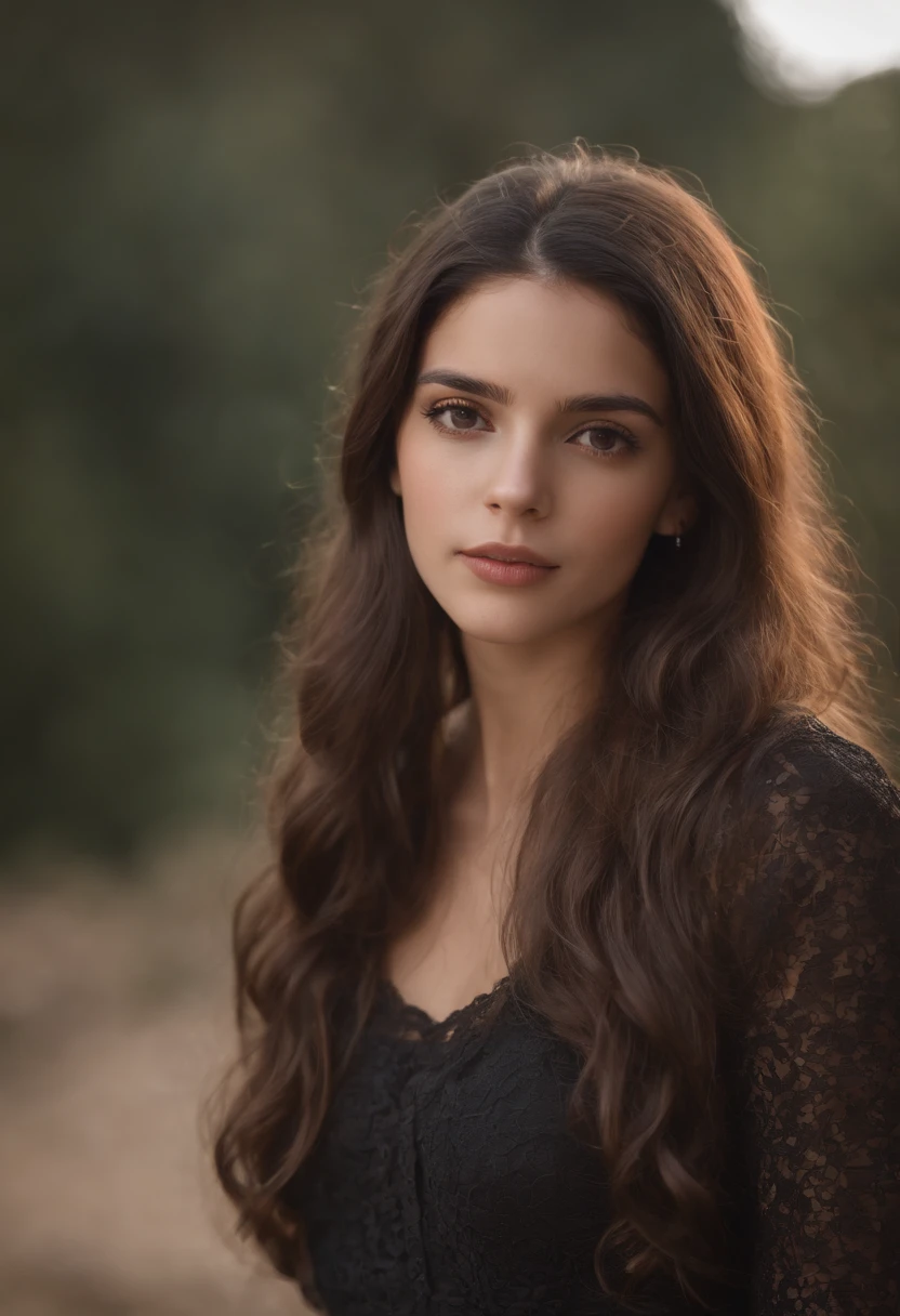 Hispanique mignonne fille cheveux noir