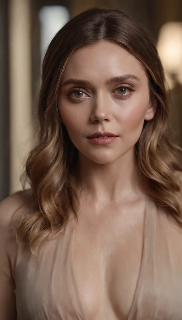 Elizabeth Olsen with big tits and big ass