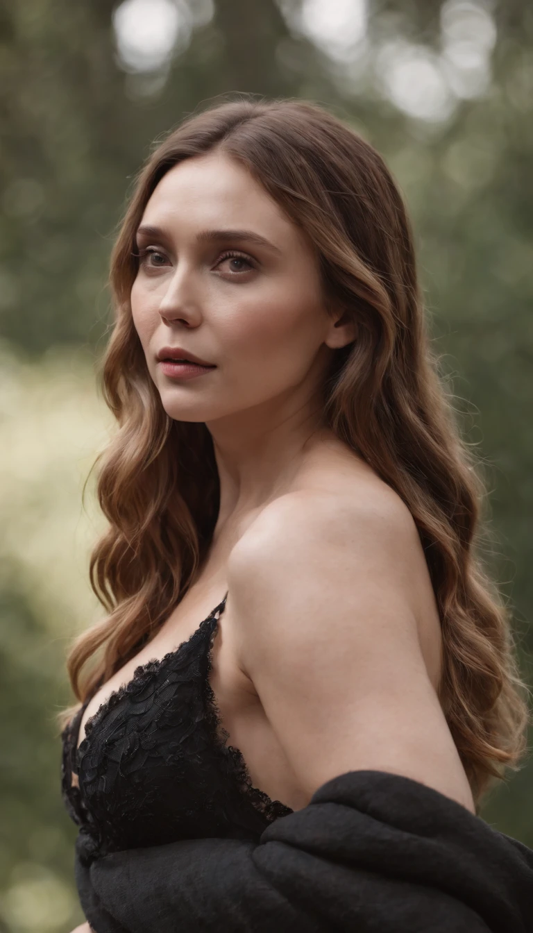 Elizabeth Olsen with big tits and big ass