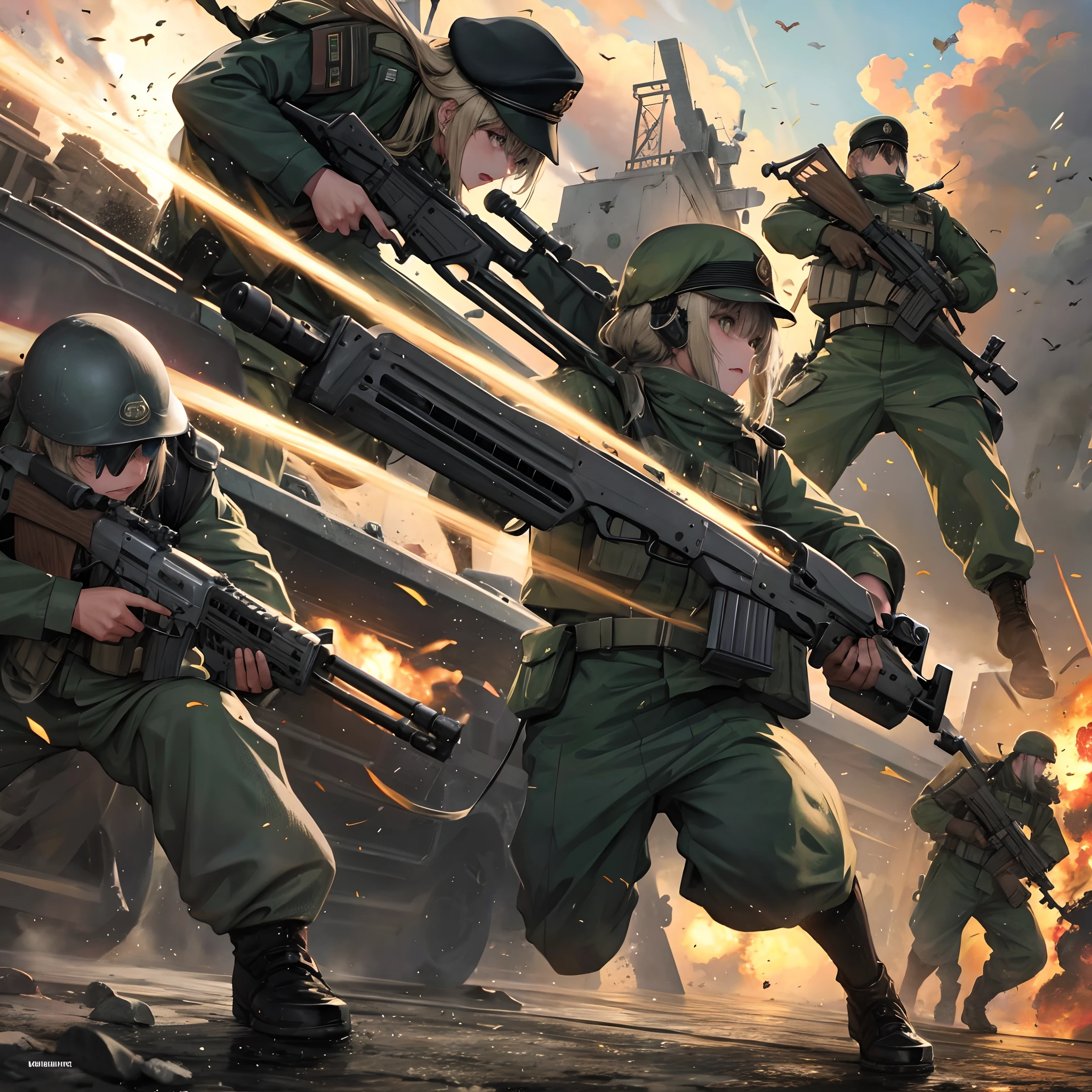 Bullets rained down,Charge,Scarred,The battle was fierce