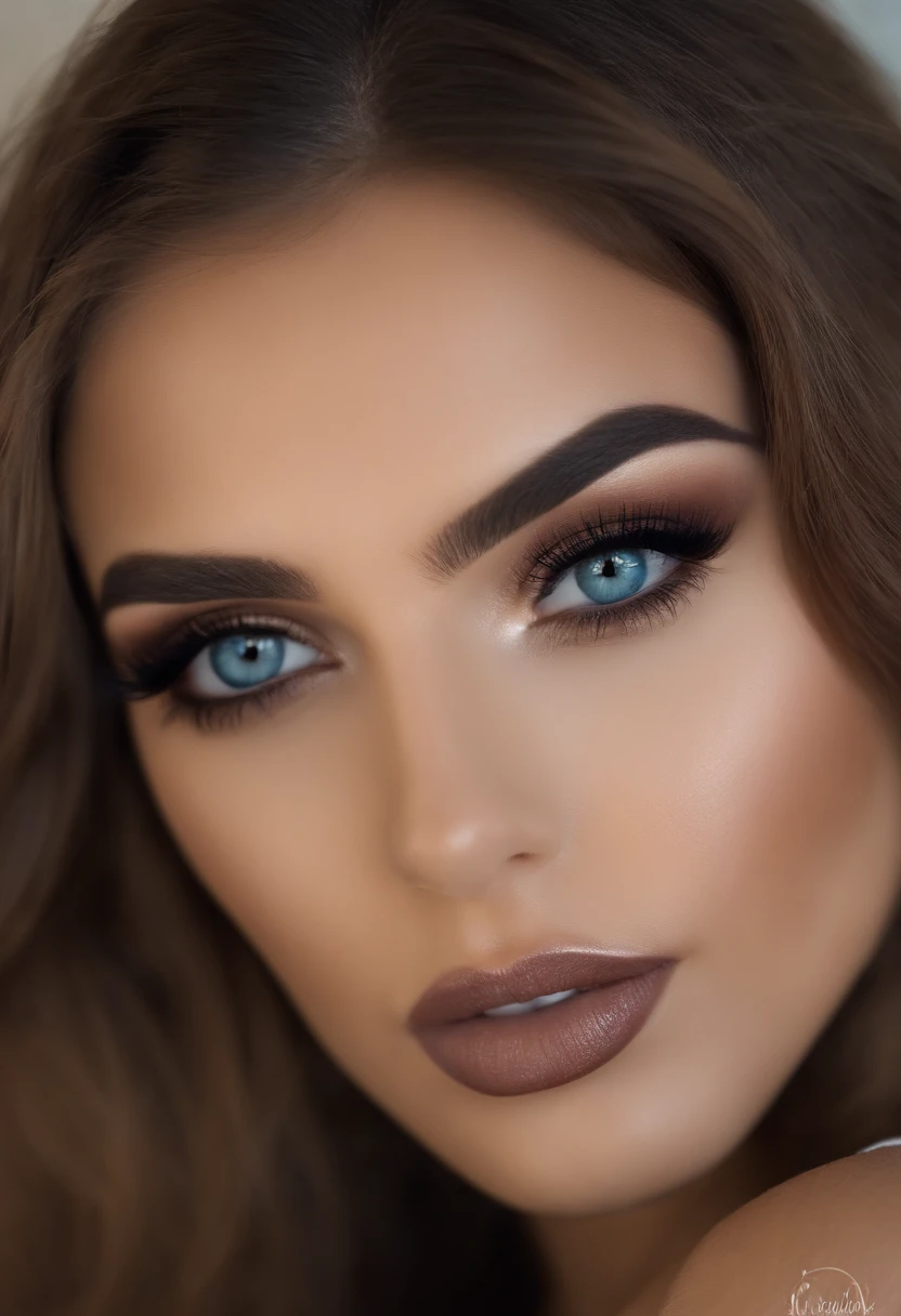 Arafed Mujer totalmente , Chica sexy con ojos azules, ultra realista, meticulosamente detallado, Retrato Sophie Mudd, cabello rubio y ojos grandes, selfie de una mujer joven, Ojos del dormitorio, Violeta Myers, sin maquillaje, Maquillaje natural, staring directly into camera, cara con artgram, maquillaje sutil, Impresionante foto de cuerpo completo arrodillado en la cama, En el dormitorio, Medium to large size bust sexy