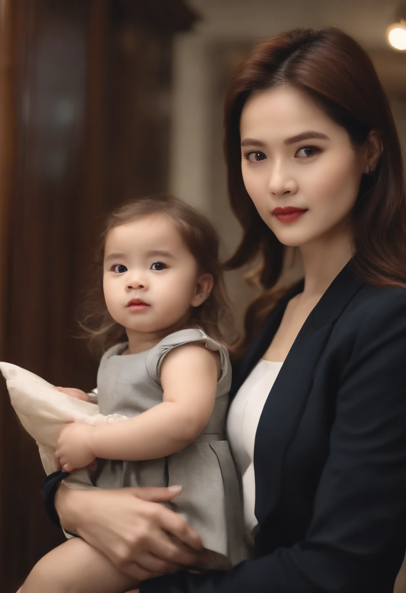 in doors，Gentle and beautiful mother and ，Looking at the front of the mother who went to work in a suit、Exposure by direction、micromini skirt、This is 0 cm below the thigh.、The crotch is visible