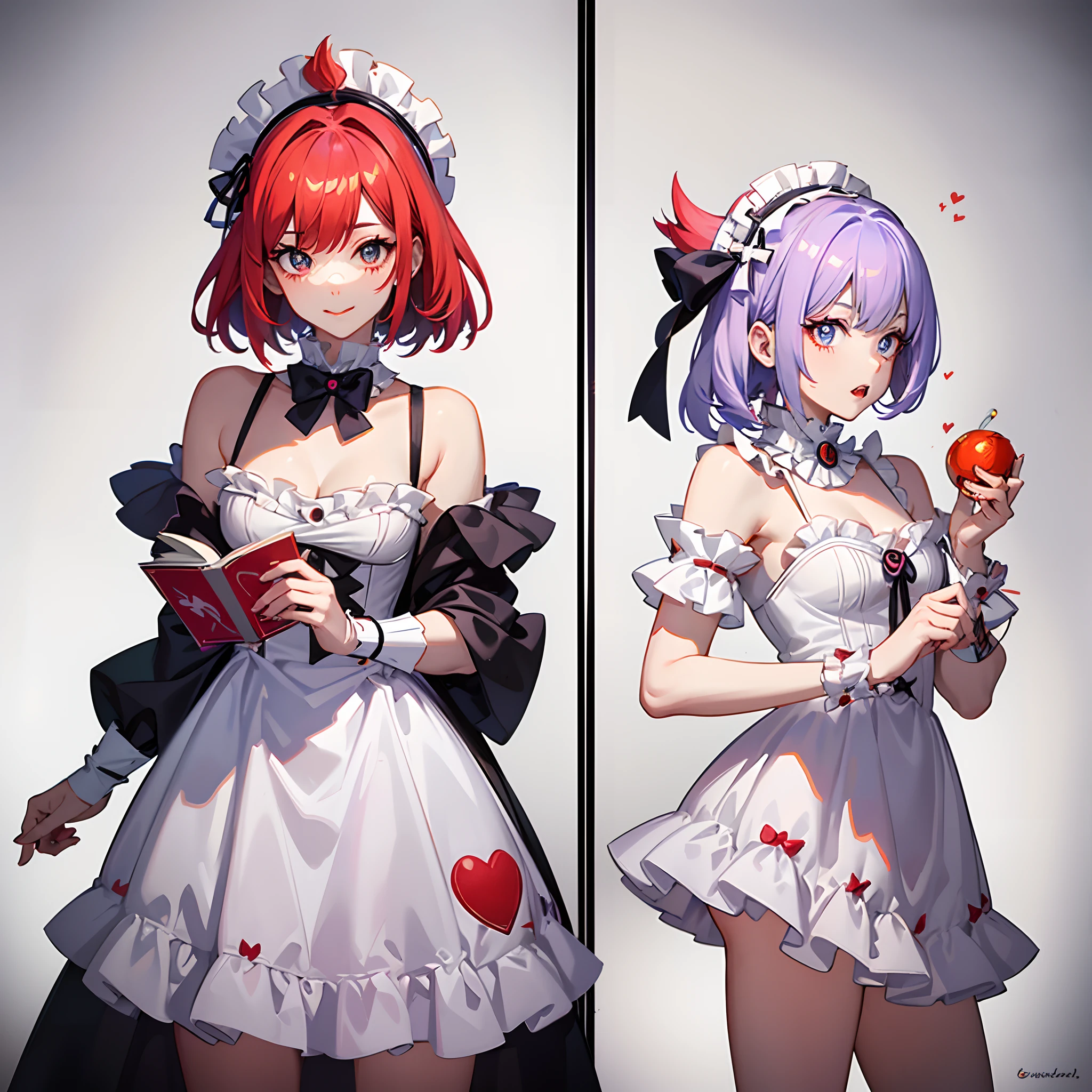 Draw a representation of Pennywise, el payaso, but in a female version. Haz que tenga rasgos faciales y vestimenta que denoten feminidad, manteniendo al mismo tiempo la esencia aterradora del personaje original