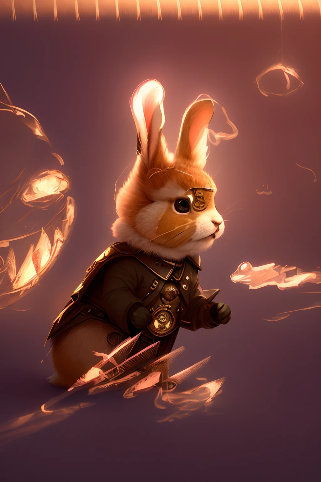 (cbzbb:1.25), ((rabbit)),cbzbb,cute, , beautiful, fantasy art, devian art, trending artstation, digital art, detailed, realistic, humanoide, character, tiny,cinematic shot,cinematic portrait of rabbit, cute character as a rabbit,