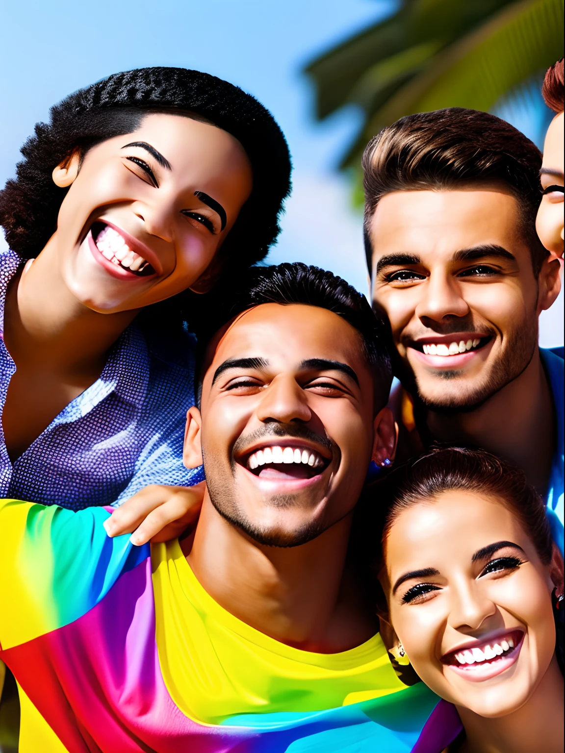 Youth, young people around the world, bright smiles, men and women, brightness, vitality