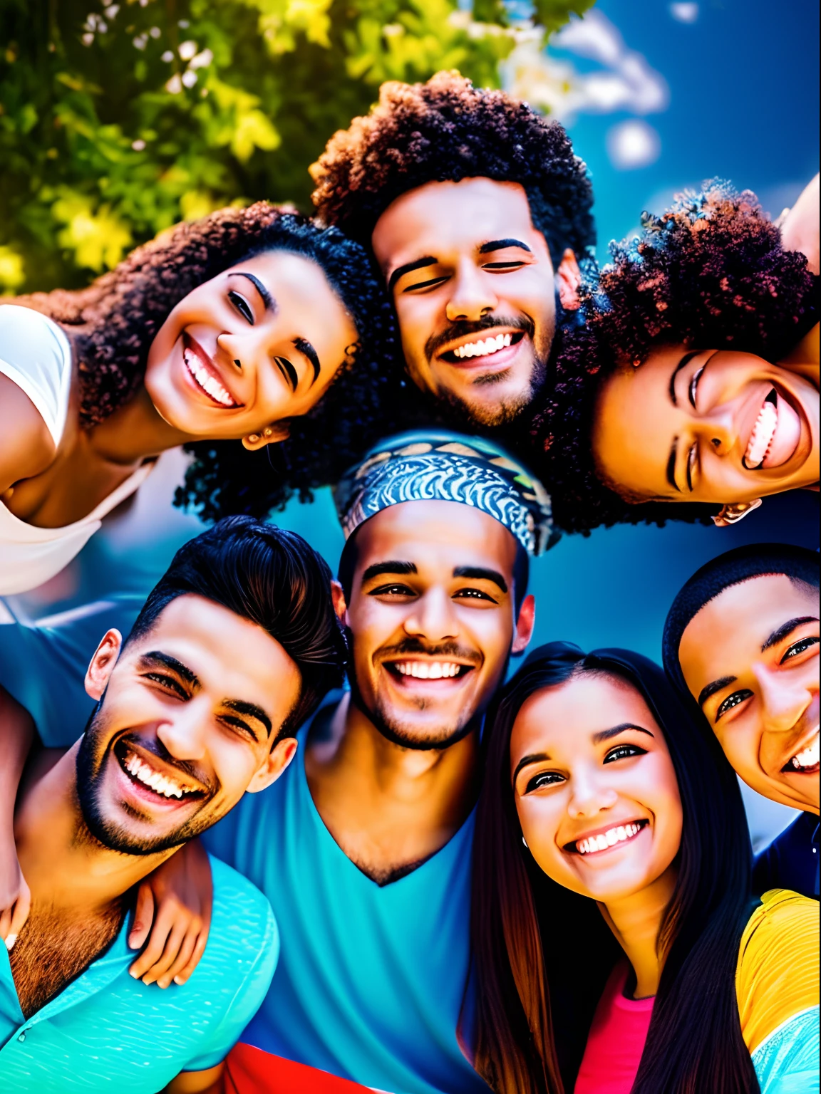 Youth, young people around the world, bright smiles, men and women, brightness, vitality