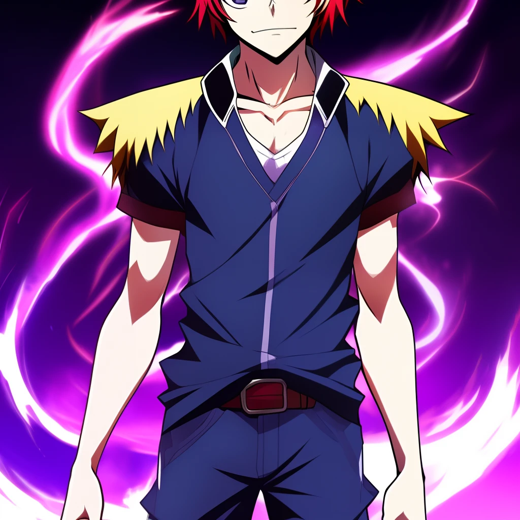 boy demon purple anime