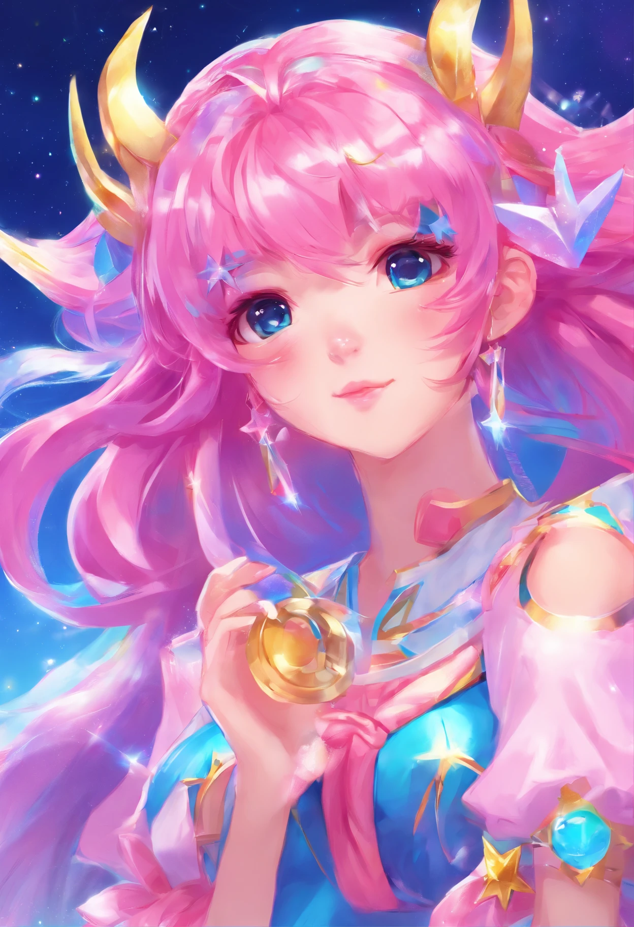 star guardian hair pink and blue album music