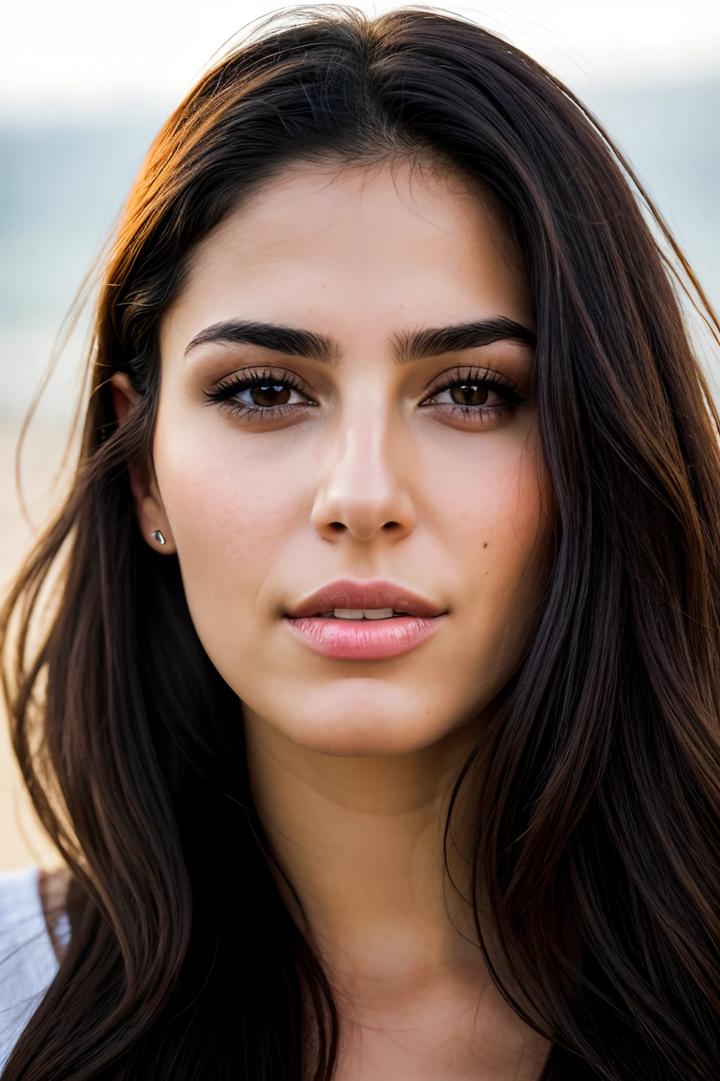 RAW photo, face portrait photo of beautiful 26 y.o woman, israeli, very beautiful woman, very beautiful face, ultra detailed faces, ultra realistic skin, flawless, stunning, gorgeous, cinematic shot, dramatic lighting