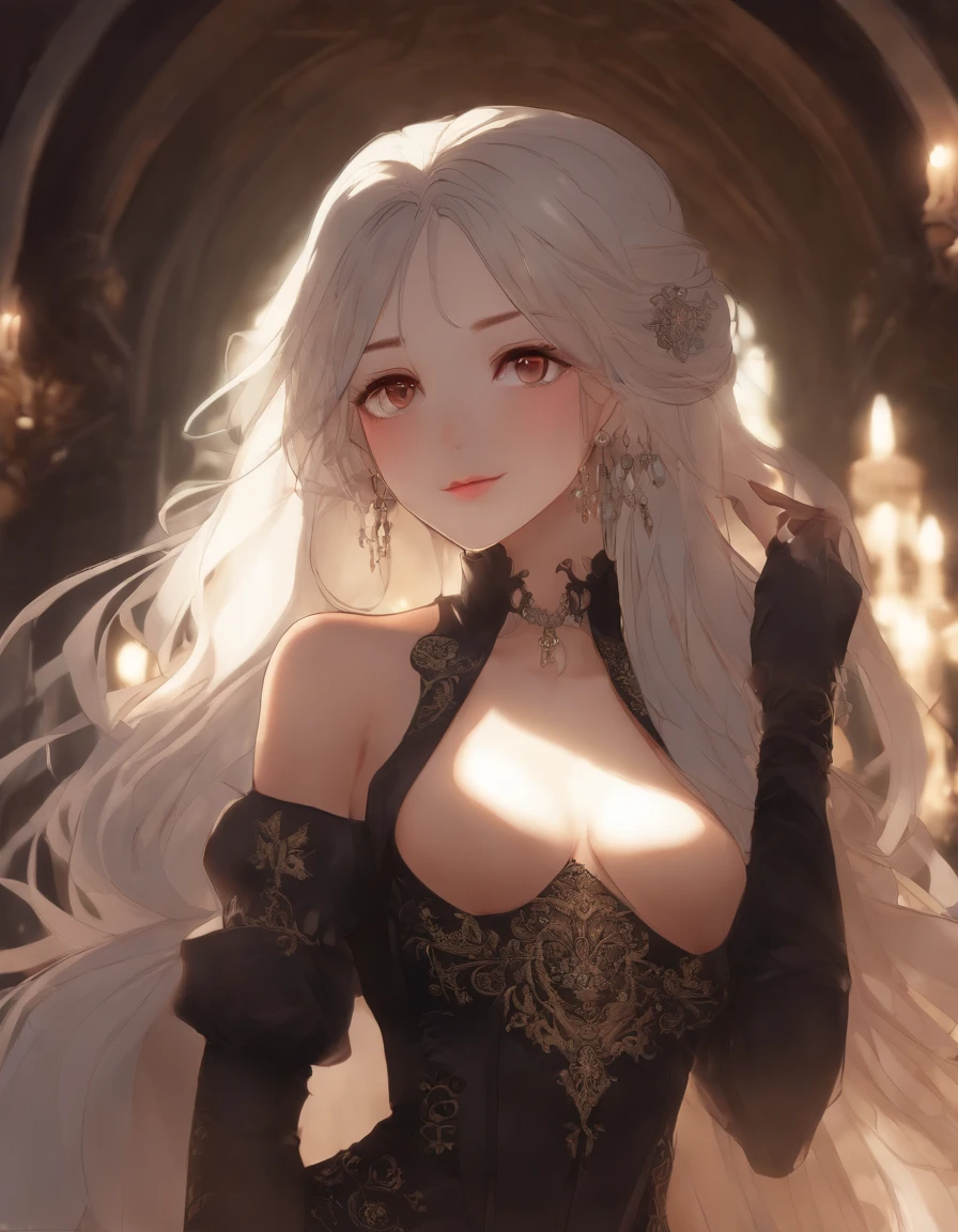 (High detail:1.2) anime,(Cinematic lighting,Cores delicadas),(queda de folhas:1.2), calm lighting, vento, mistborn. turquesa, Tons Delta. Banner of Discord Big Tail Breasts Out Lace Panties Thick Thighs