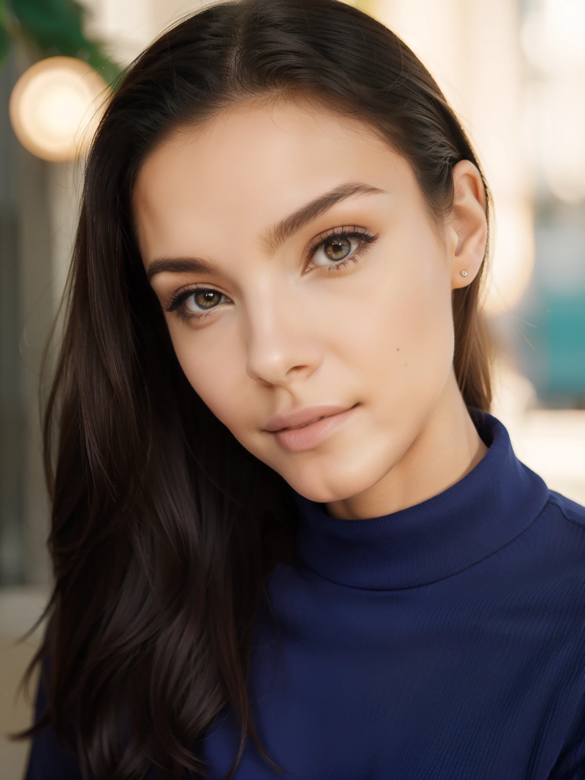 1Menina 18 anos, somente, Cabelos compridos, middle boobs, Olhando para o espectador, cabelos loiros, ombros nus, olhos castanhos, ourivesaria, corpo inteiro, Colar, Schulterfrei, pullover, lips, Realistisch, nariz, flirting with the camera