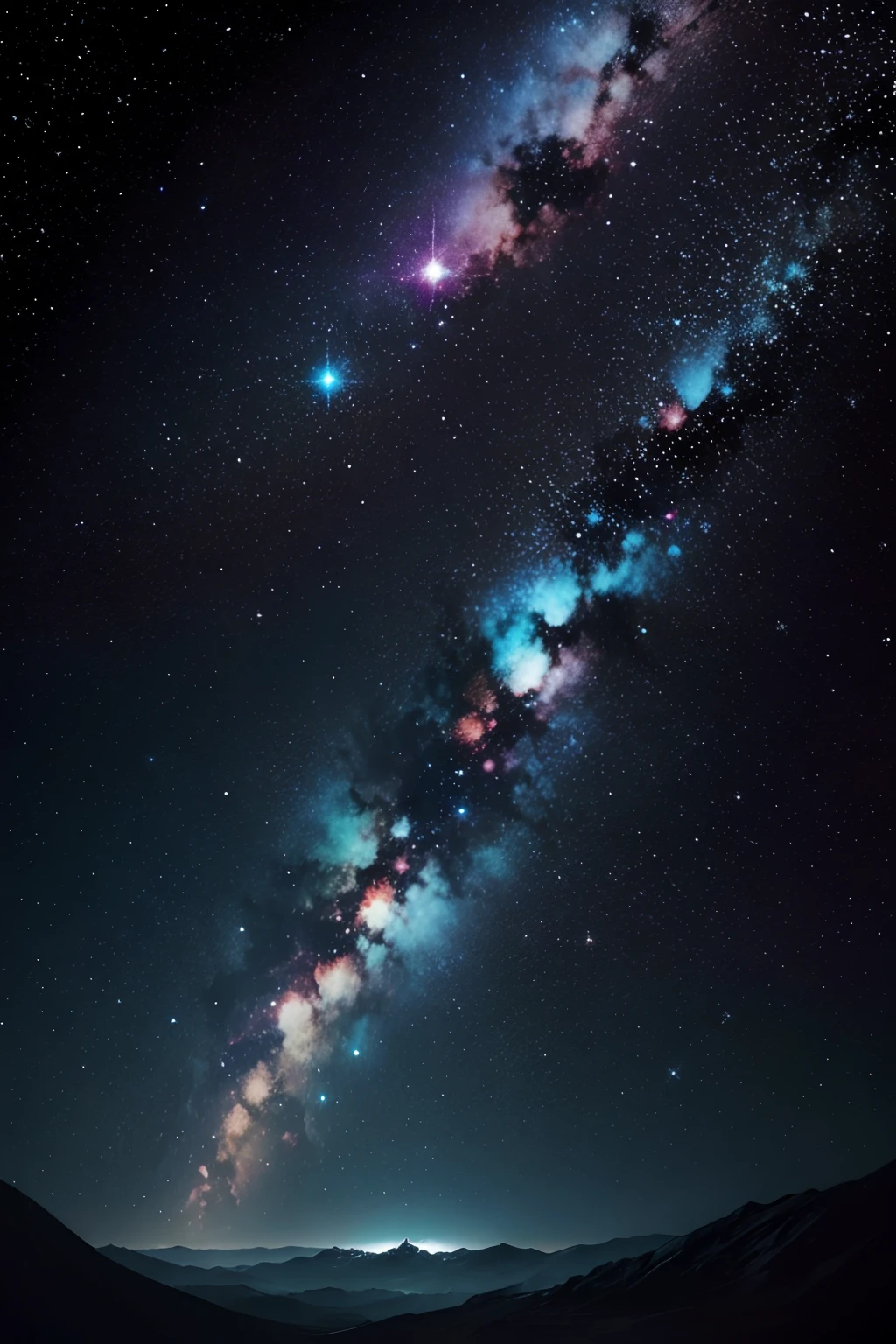 billions of dots and colorful stars