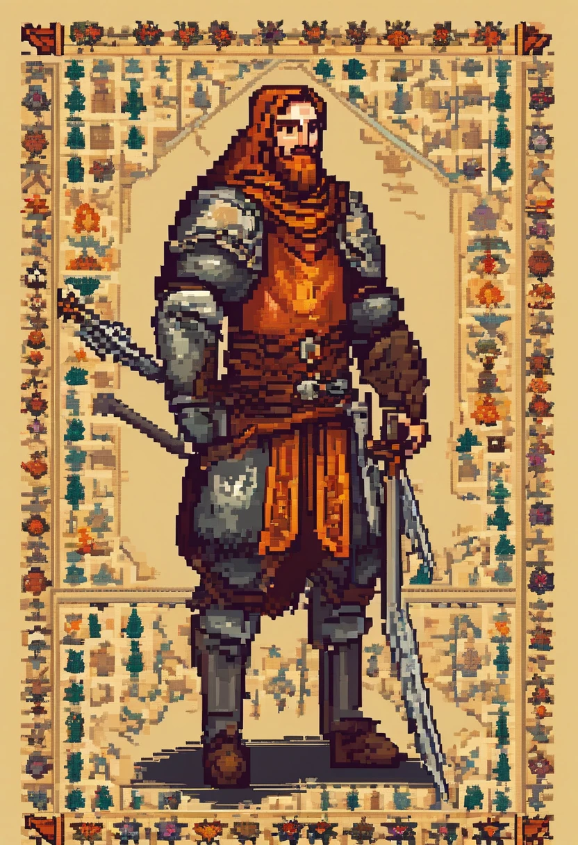 homem medieval com espada