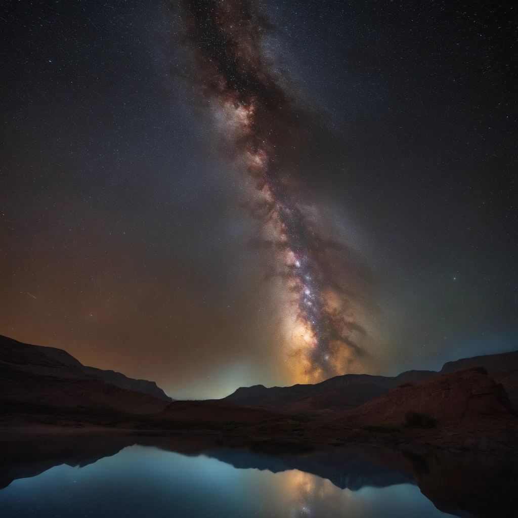 Create a realistic picture of the Milky Way