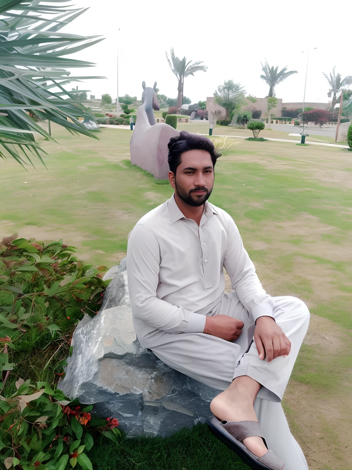 Change background ,real person