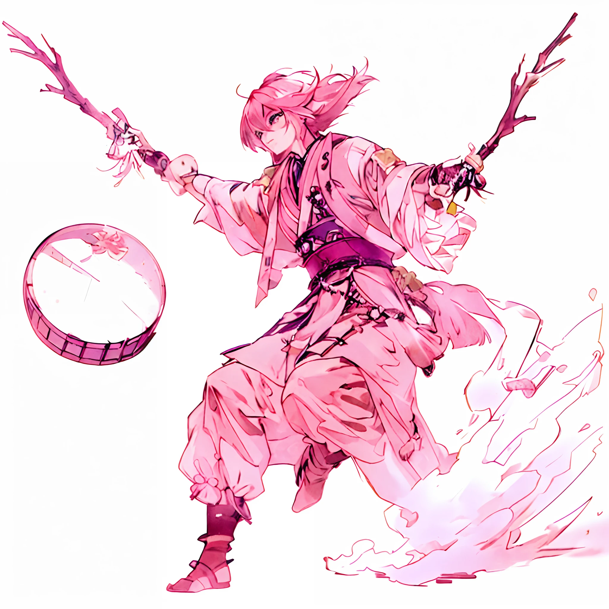 Anime character with pink hair and yellow coat with drum, zhongli from genshin impact, keqing from genshin impact, genshin impact character, cushart kenz, jrpg character art, Ayaka Genshin Impact, cushart krenz, onmyoji detailed art, ayaka game genshin impact, Lung-hsien, final fantasy tactics character