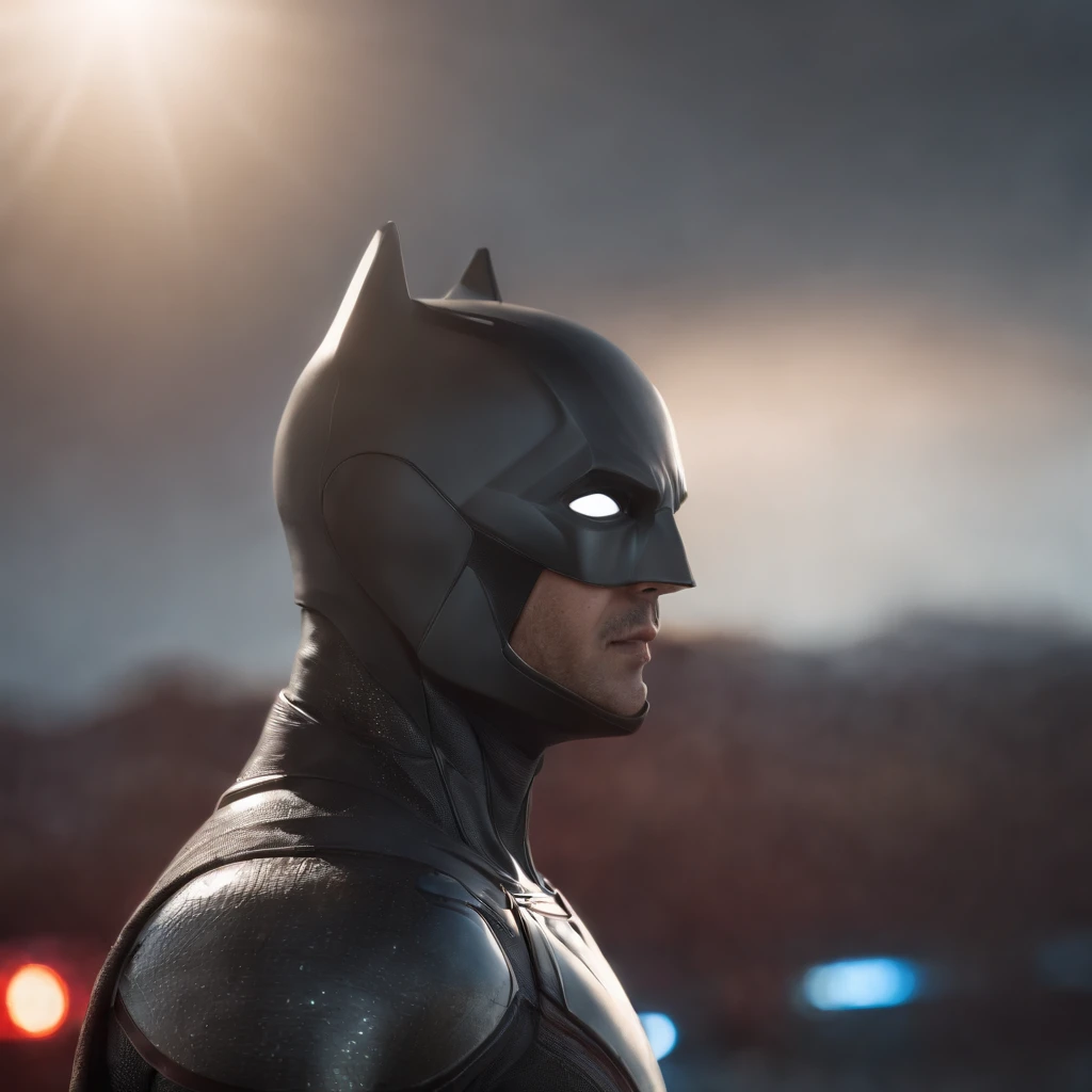Super heroi completo, armadura, Biomechanicals, assustador, pesadelo, cores muito brilhantes, light particles, gradient color background, alta qualidade, 4k, ultra realista