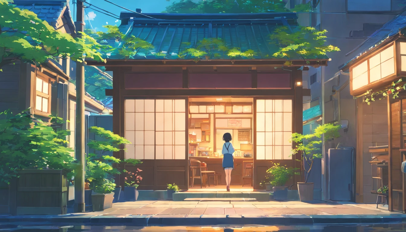 Japanese house in the city