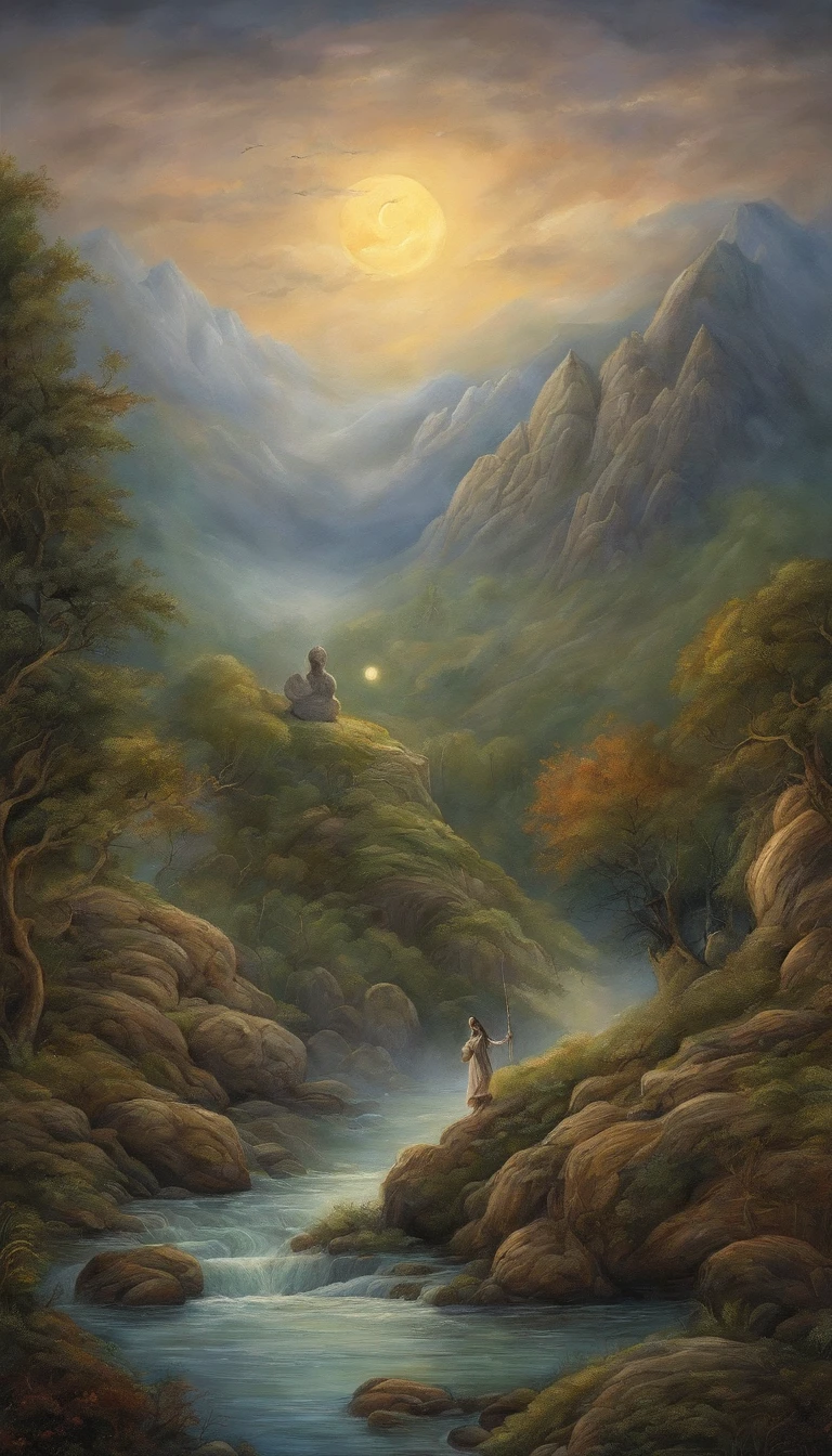 masterpiece, best quality, ultra-detailed, illustration, 1 Buddhist monk, solo, fantasy, flying, broom, night sky, outdoors, magic, spells, moon, stars, clouds, wind, cape, broomstick, glowing, mysterious, enchanting, whimsical, playful, adventurous, freedom, wonder, imagination, determination, skill, speed, movement, energy, realism, naturalistic, figurative, representational, beauty, fantasy culture, mythology, fairy tales, folklore, legends, witches, wizards, magical creatures, fantasy worlds, composition, scale, foreground, middle ground, background, perspective, light, color, texture, detail, beauty, wonder.