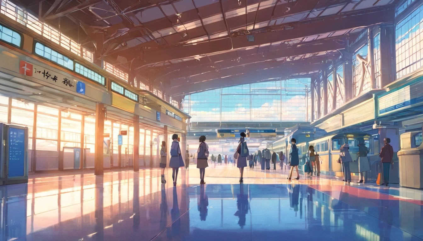 Japanese train station