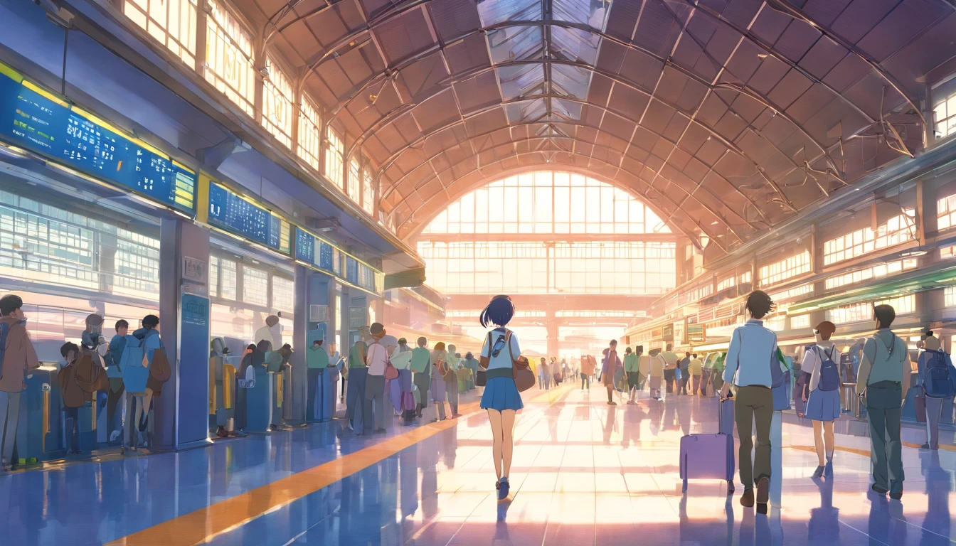 Japanese train station