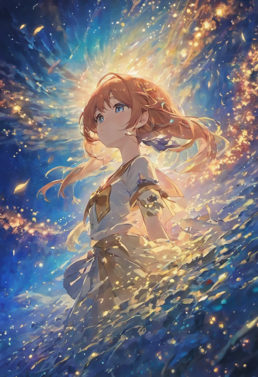 Starry sky under the sea