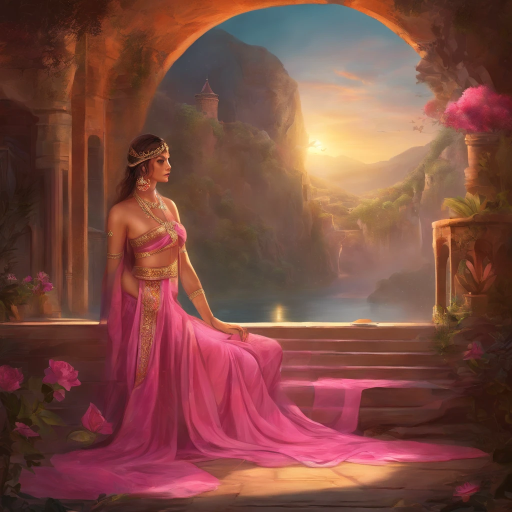 Best quality, masterpiece, ultra high res, (photorealistic:1.4), raw photo, naked 1lady ,  ,in the dark, deep shadow, low key, cold light, wearing a transparent pink saree but without blouse , medium ,  are clearly visible,in kitchen,wet clothes