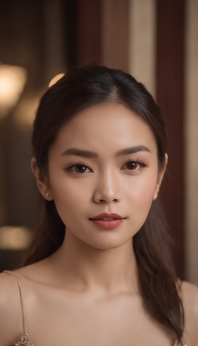 (One lady)、formal dress、28year old、Sexy filipina woman