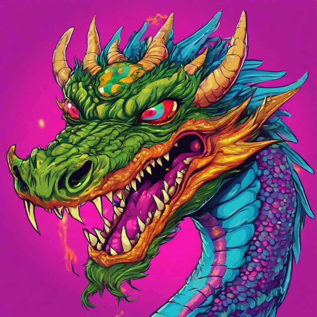 Evil Eye Dragon, Ominagruzio, masterpiece, best quality