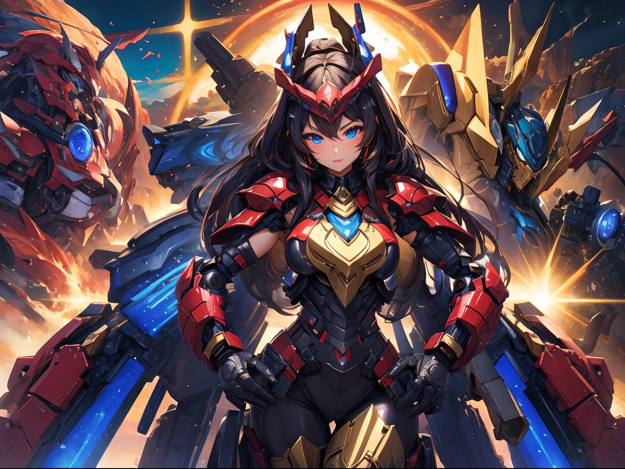 Headgear Full armor Big boobs Nice ass (masterpiece), best quality, expressive eyes, perfect face