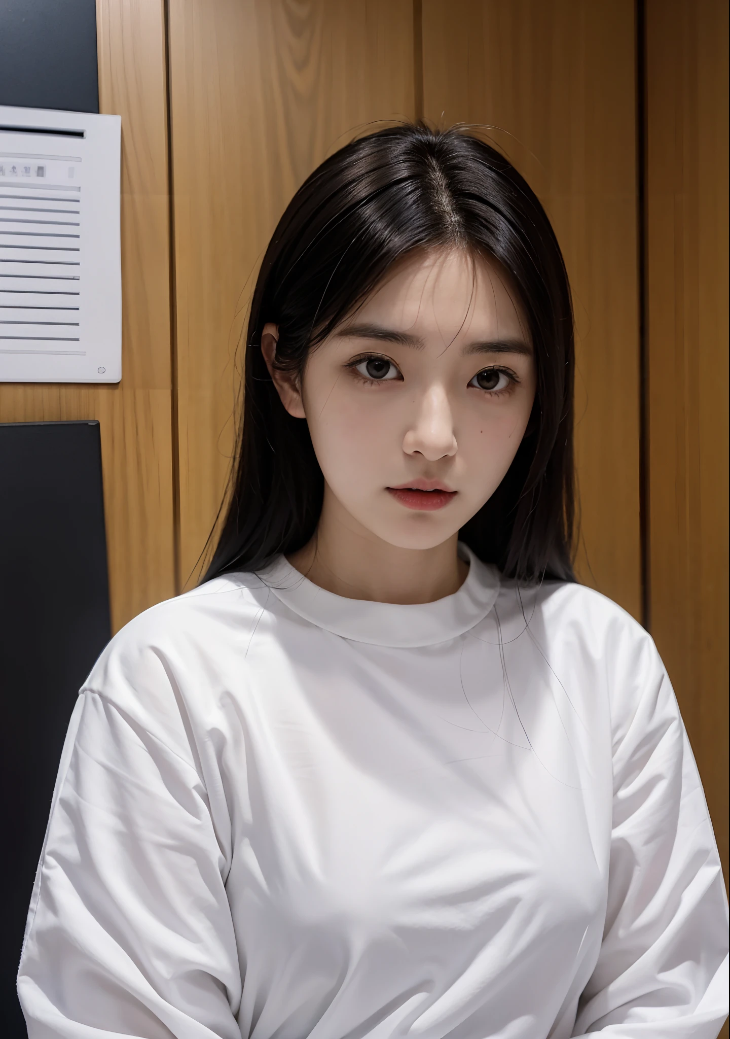 arafed photo of a woman with a white shirt and a black hair, shiori teshirogi, kotegawa yui, yasumoto oka, narumi kakinouchi, chiho, kimi takemura, 奈良美智, harumi, sui ishida, aoi ogata