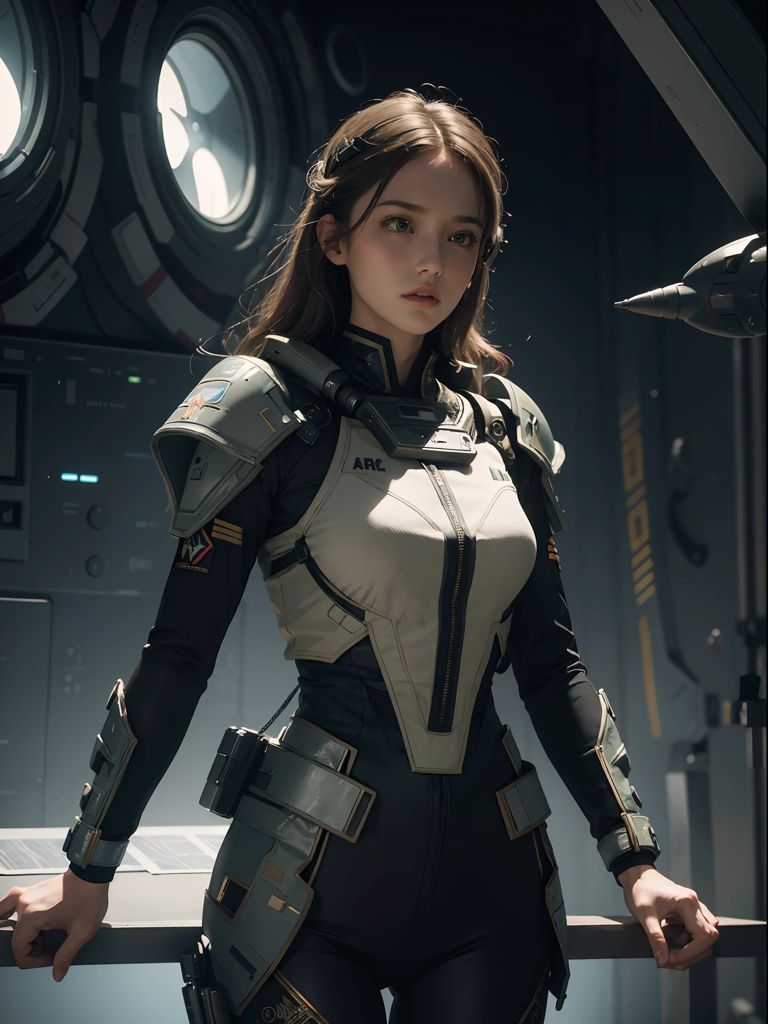 (masterpiece), (best quality), extremely delicate and beautiful, illustration, Army. A sci-fi military general briefing his troops about the plan of attack via hologram message, realistic sci-fi:1.3, special force, 8K post-production, high resolution, hiper detailed, depth of field, HDR, intricate