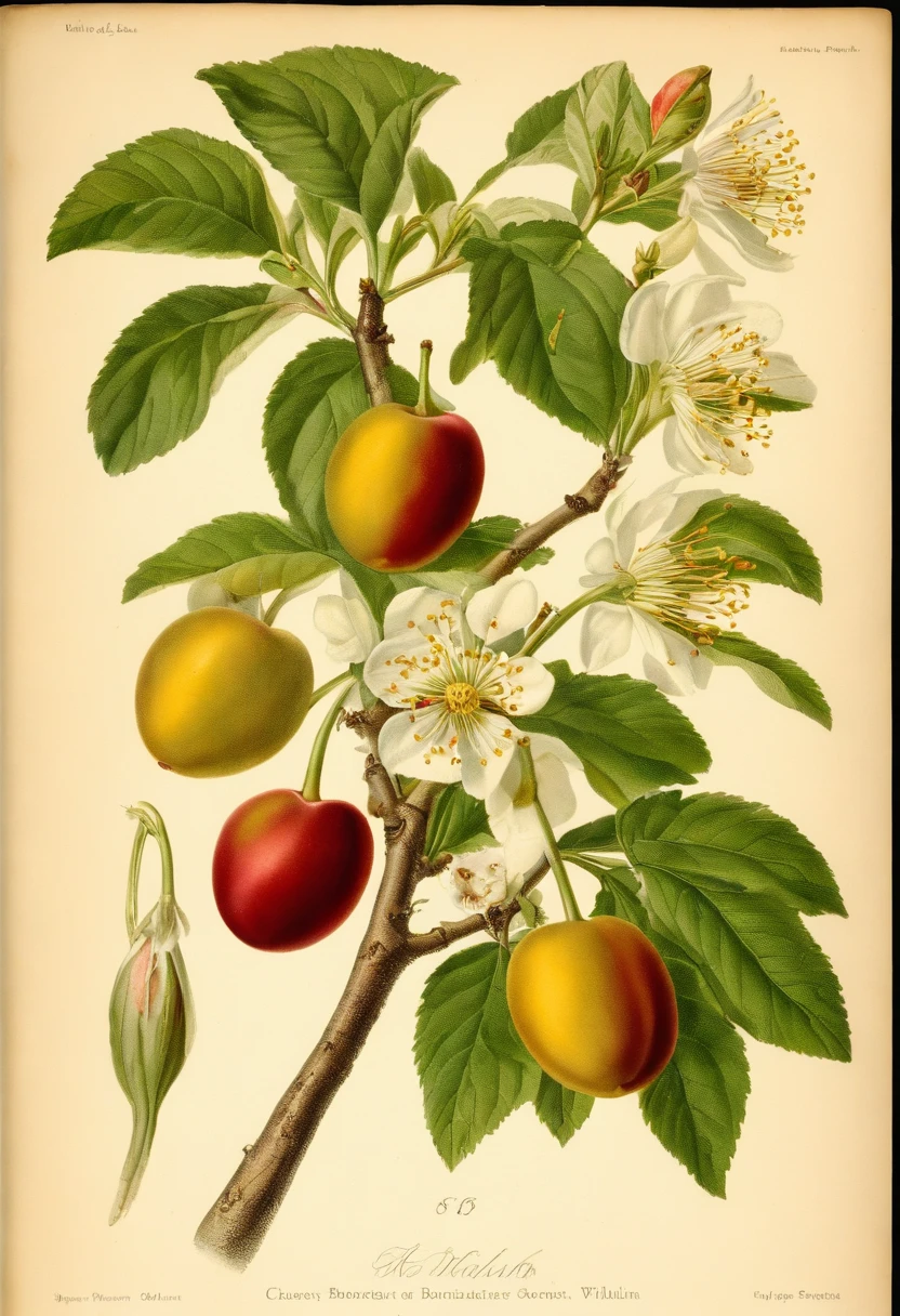 Botanical illustration of a cherry plum, Prunus cerasifera, flower showing its roots a closeup of a flower with many parts of it, botanical poster, botanical anatomy, botanical art, botanical art, botanical printing, botanical illustration, botanical design, botanical herbarium, morto, mas bonito. Papoilas, botanico, Directed by: Maria Sibylla Merian, inspirado em Christoffer Wilhelm Eckersberg, art nouveau botanicals, Papoilas, high definition, high quality