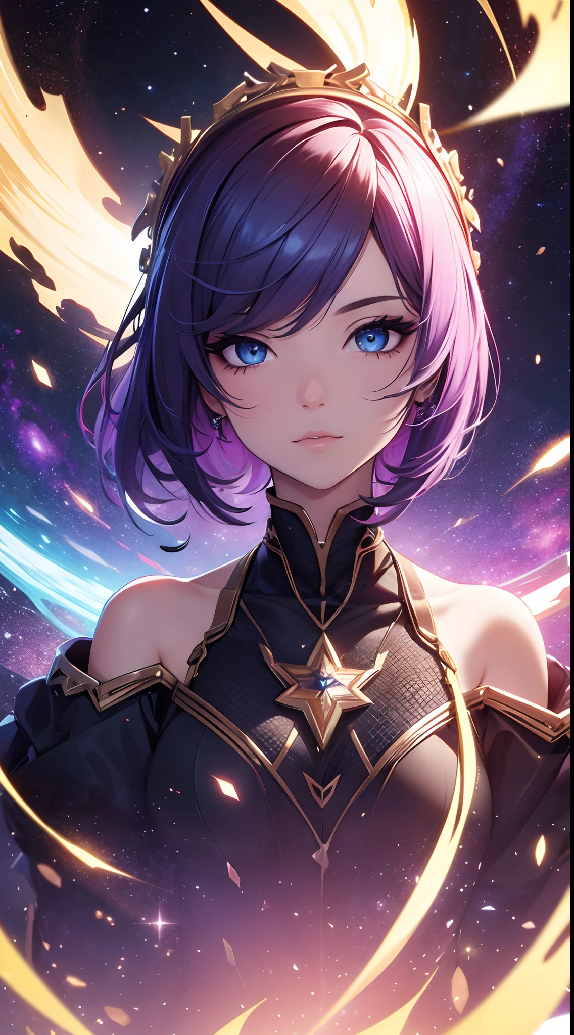 *make the most beautiful eyes in the world with galaxy*, eyes, 4K high resolution, (full eyes:1.2)