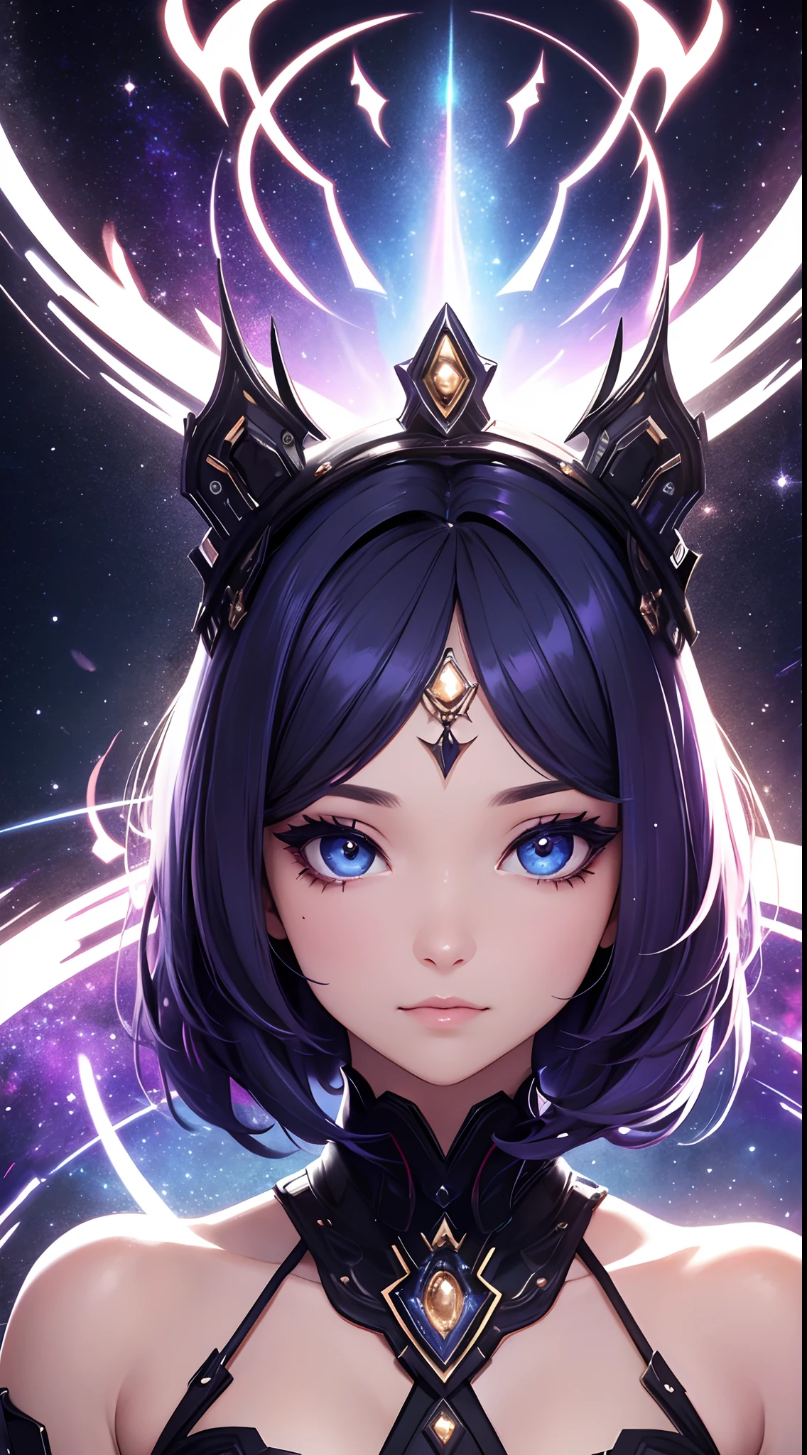 *make the most beautiful eyes in the world with galaxy*, eyes, 4K high resolution, (full eyes:1.2)